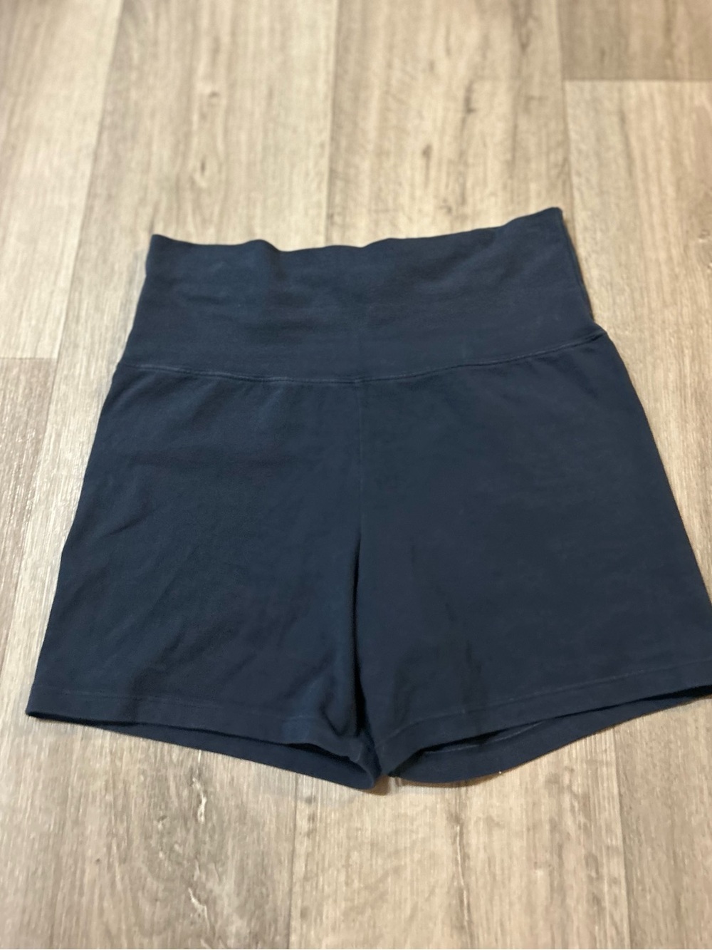 Brandy Melville Navy High Waisted Cotton Shorts
